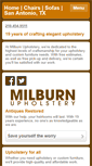 Mobile Screenshot of milburnupholstery.com