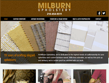 Tablet Screenshot of milburnupholstery.com